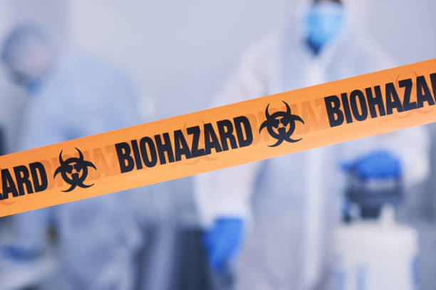 Professional Biohazard technician working in Ames, TX